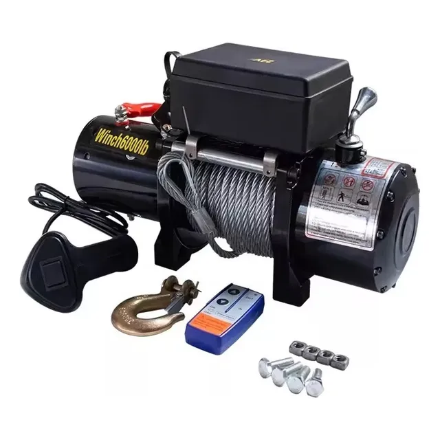 Winche Electrico 12v 6000 Lbs Control Remoto Inalambrico Malacate Huinche Winche 12 Volt Winches Electricos Wincher Qatarshop