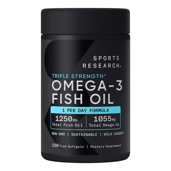 Sports Research Omega 3 1250 mg, 1000 Epa DHA, 150 cápsulas