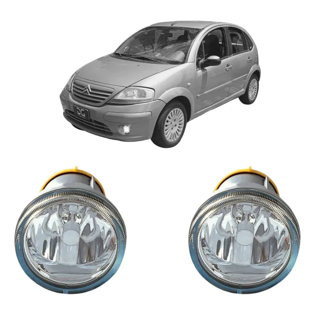 Juego Faros Auxiliares Citroen C3 2002 2003 04 05 2006 2007