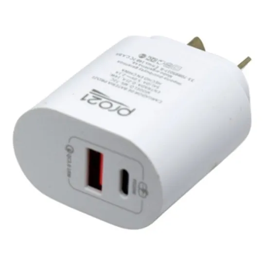 Cargador Celular Ultra Rápido | 2 Puertos 1 Usb + 1 Tipo C