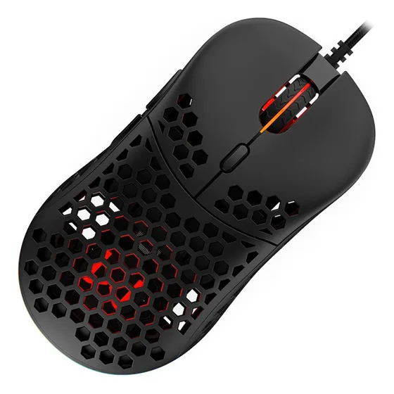 Mouse Hive 8 Botões Rgb 16000dpi Pixart 3389 Warrior - Mo398 Cor Preto