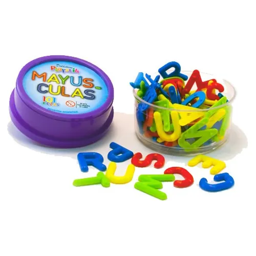 Juego De Letras Plastico Didactico 101 Pieza Abecedario Pote