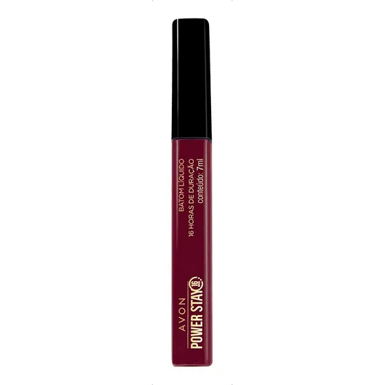 Batom Líquido Matte Avon Power Stay 7ml Cor Tô De Vinho