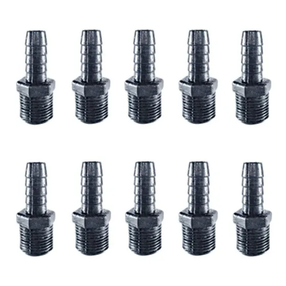 10 Conectores Rosca Macho De 1/2 Npt X Espiga De 1/2 