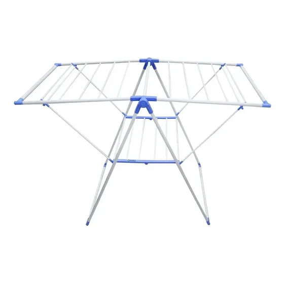 Tendedero De Pie Extensible Plegable Mor Acero 8 Mts Ropa ® Azul Y Blanco | Cuotas sin interés