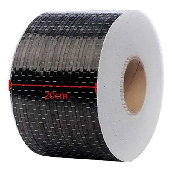Carbono Unidirecional 0.2x5m Reforço Estrutural 300gsm 12k