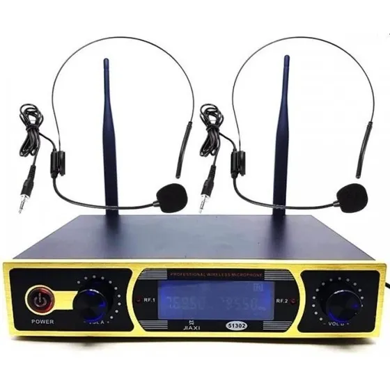 Microfone Sem Fio Jiaxi 51302 Profissional Duplo Lapela