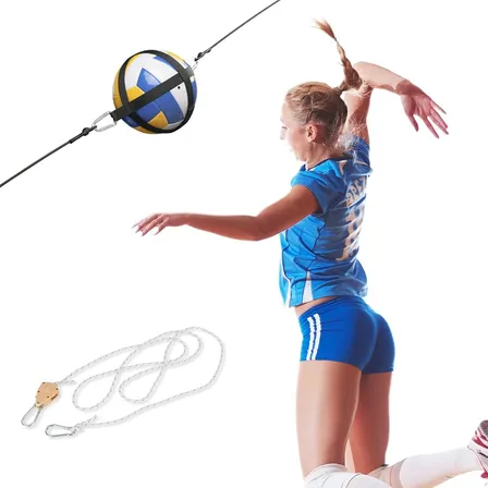 Entrenador De Voleibol Ajustable Con Bolsa De Bola Y Cuerda