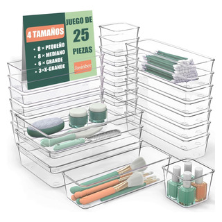 Set De 25 Organizadores De Cajones Para Maquillaje, Joyas Set De 25 Organizadores De Cajones Para Maquillaje, Joyas