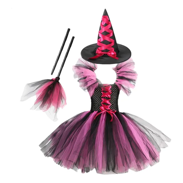 Disfraz De Bruja Para Niñas Disfraz De Bruja De Halloween Pa