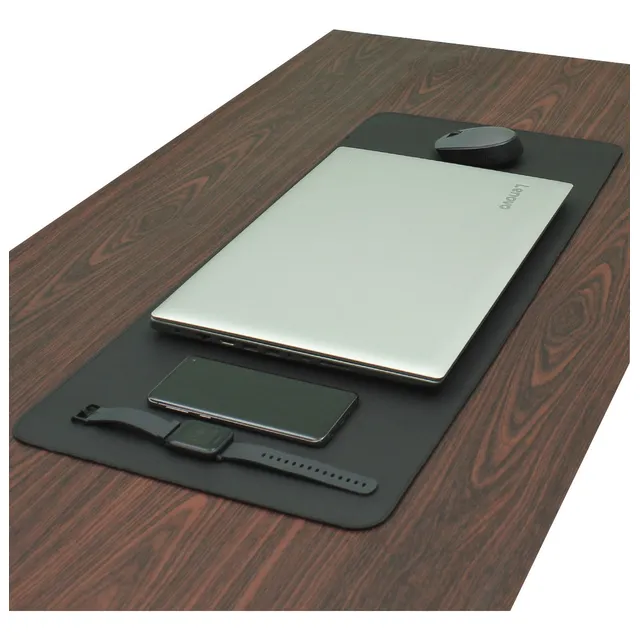Desk Pad Mouse Pad Feroz Wf 90x40 Couro Sintético E Brinde