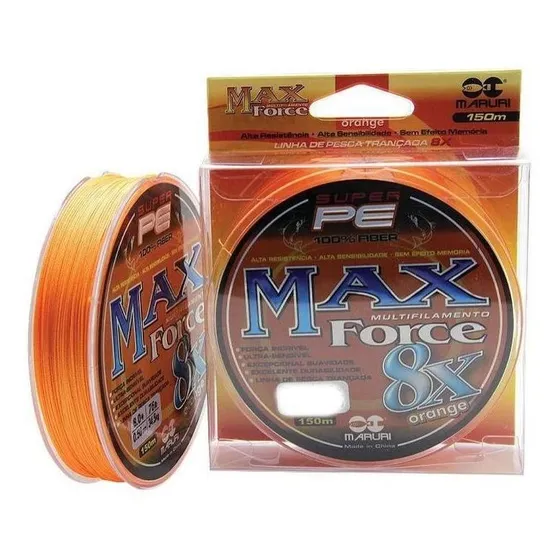 Linha Mult Premium Max Force Maruri 8 Fios 150mt 0,27mm 30lb