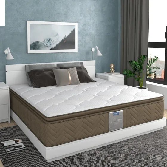 Colchón Restonic King Size Leyen + 2 Almohadas