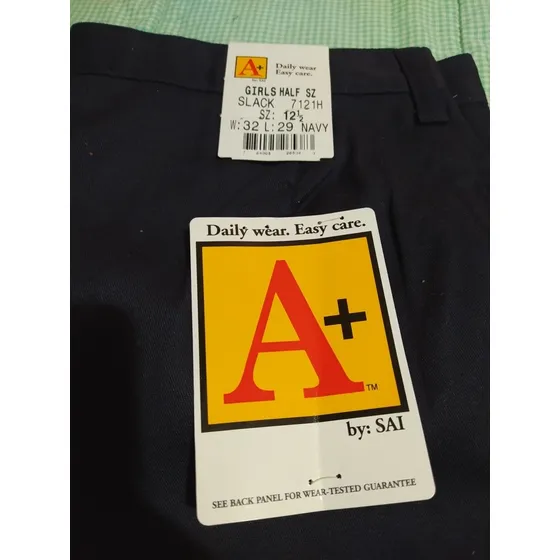 Pantalón Escolar Escolar De Niñas Talla 12 1/2 