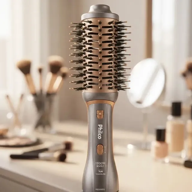 Escova Secadora Philco Pes19sg 3 Acessórios 1300w Cor Prata