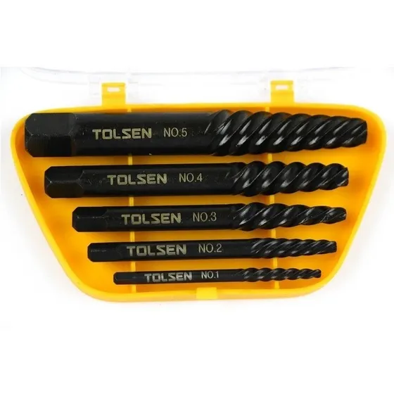 Extractor De Tornillos 5pzas Marca Tolsen 33505