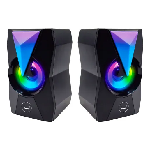 Cornetas De Escritorio Gaming C/luces Rgb 10w Sobremesa