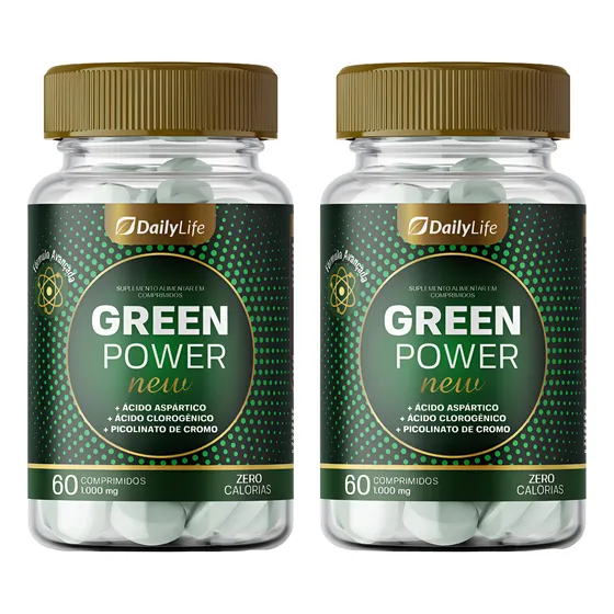 Kit 2x Green Power Daily Life Ácido Clorogênico 1000mg