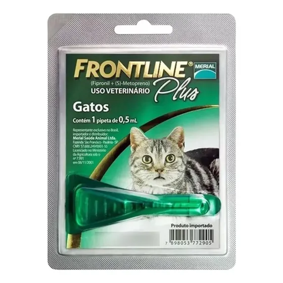 Pipeta Antipulgas Frontline Plus Gatos Mayor 2 Meses Pulga Garrapata | Cuotas sin interés
