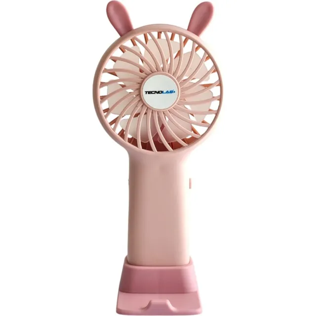 Mini Ventilador Portátil Recargable Rosa Tl672p
