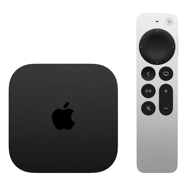 Apple TV 4K (Wi‑Fi) A2737 de voz 3.ª generación 2022 4K 64GB negro - Distribuidor Autorizado