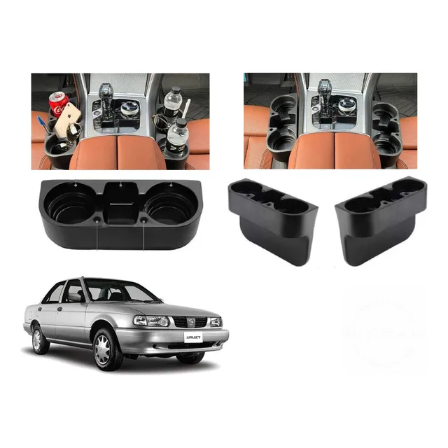 2x Porta Vasos + Celular Nissan Tsuru Iii 1992 A 2017 Negro