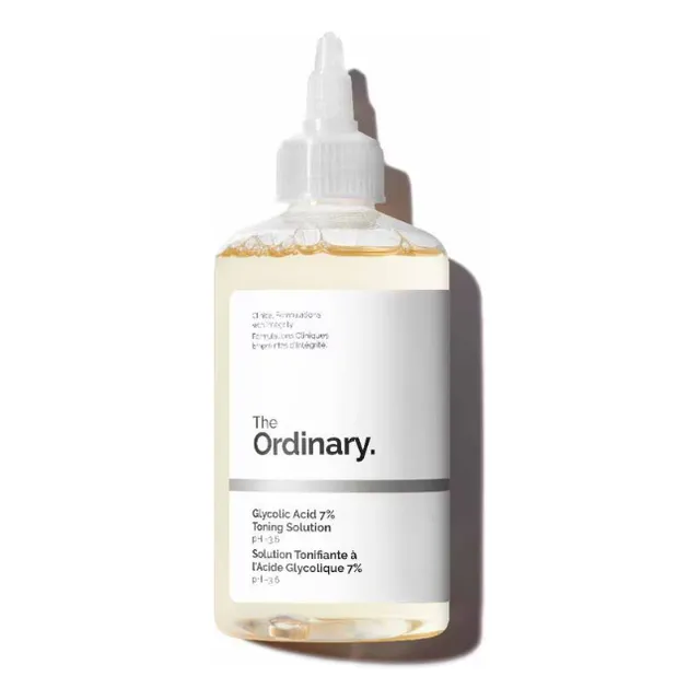 Loción Glycolic Acid 7% Toning Solution The Ordinary Exfoliante 240 mL Para Todo tipo de Piel de Noche