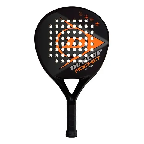 Paleta De Pádel Dunlop Rocket Ultra NH Graphite Negro Y Rojo