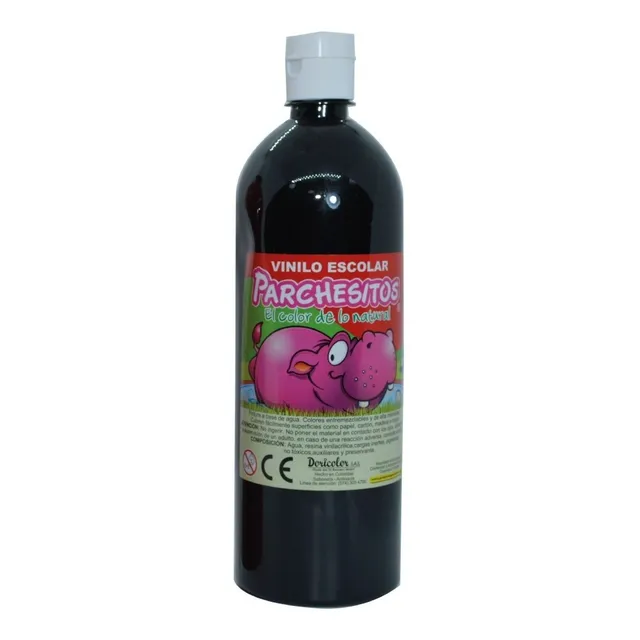 Vinilo Escolar Negro X 1.000 Cc Parchesitos