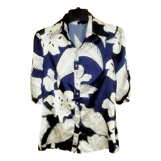 Blusa Camisa Seda Talla S Nueva .mao Mao 