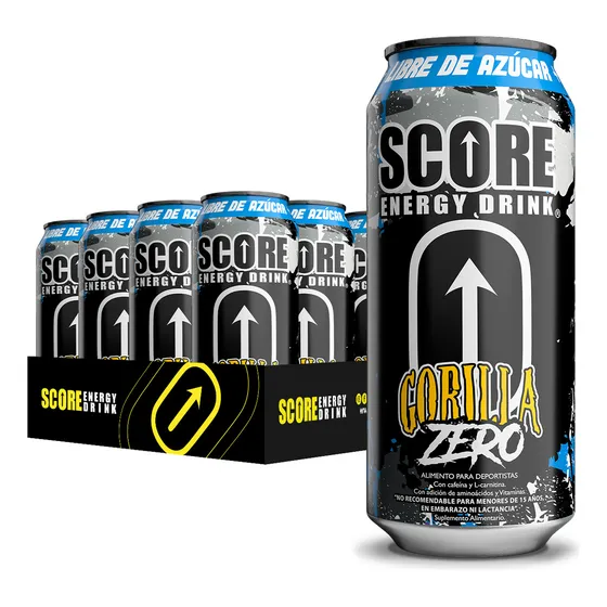 Score Gorilla Zero Pack 12 Latas, 473ml