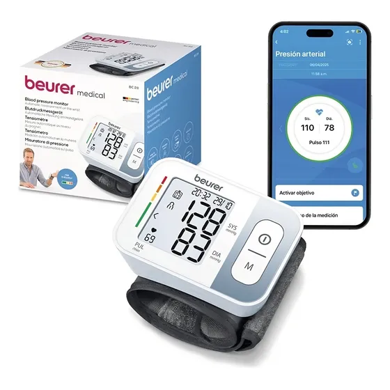 Tensiómetro Digital De Muñeca Automático Beurer Bc 28