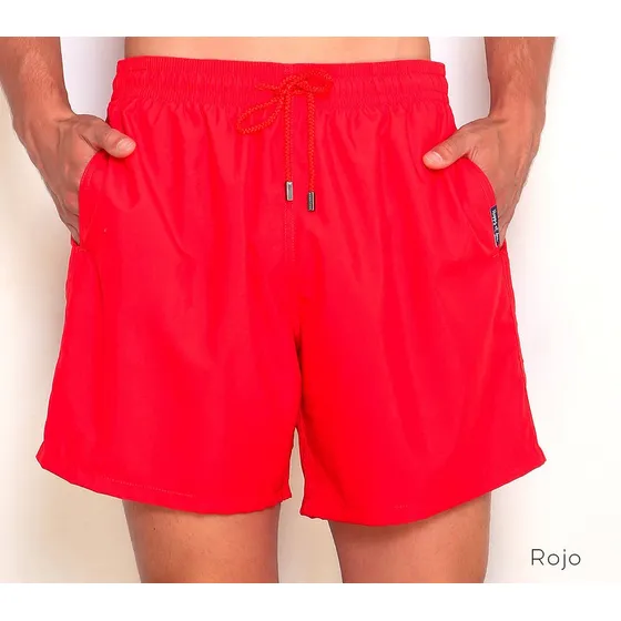 Short De Baño En Microfibra Unicolor Beachman
