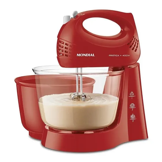 Batedeira Prática B-45-r 400w Vermelha Mondial