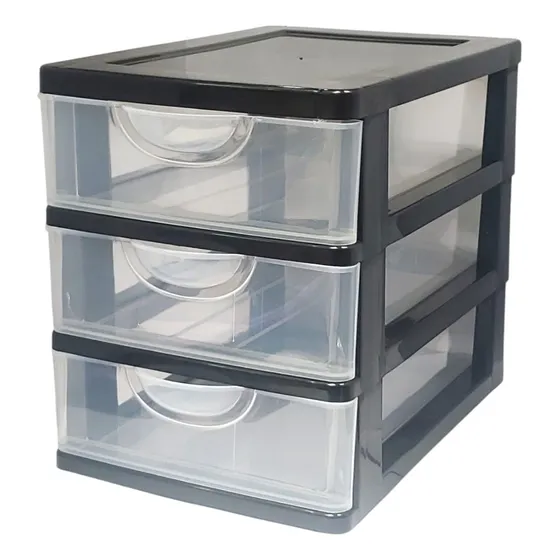 Organizador De Escritorio Cajonera 3 Cajones Apilable