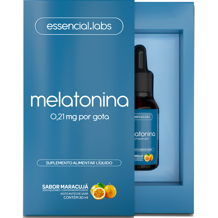Melatonina Pura - Fórmula Concentrada (1 Gota = 1 Dose) Sabor Maracujá - 30ml Melatonina Pura - Fórmula Concentrada (1 Gota = 1 Dose) Sabor Maracujá - 30ml