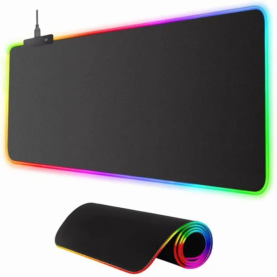 Rgb Mouse Pad Gamer, Base De Goma Antideslizante 800 X 300mm