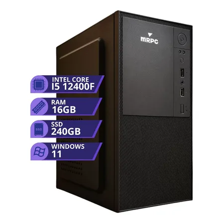 Computador Cpu Intel Core I5 12400f 12ª 16gb Ddr4 Ssd 240gb 16 Gb