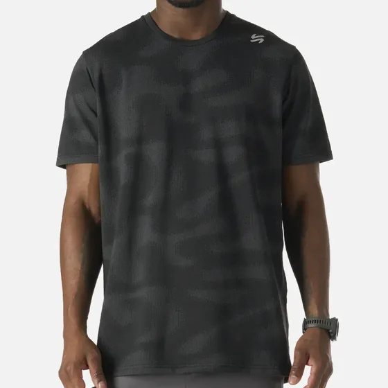 Polera Deportiva Manga Corta Hombre Built To Move Negro