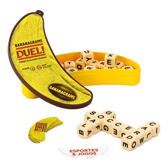 Jogo Bananagrams Duelo Palavras Cruzadas Galapagos 2 Pessoas