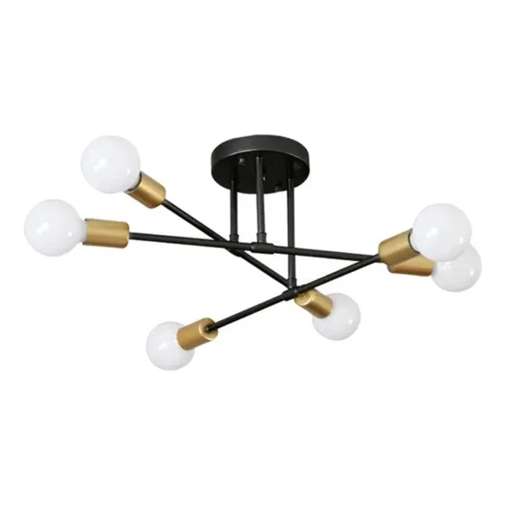 Lampara Colgante 6 Luces Araña Artefacto Nórdico Iluminación