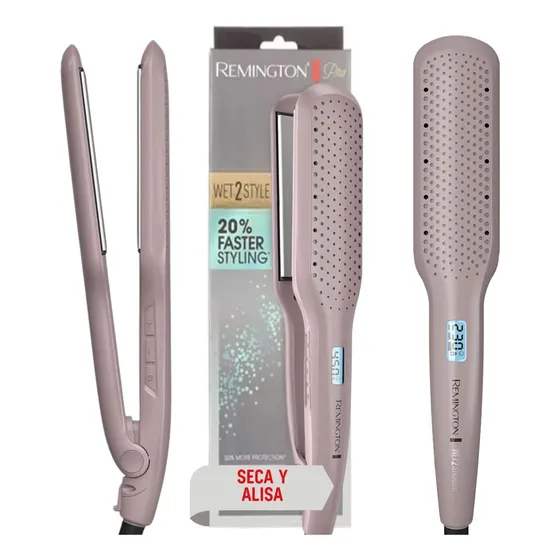 Plancha De Cabello Mojado Seco Vapor Remington Wet 2 Style