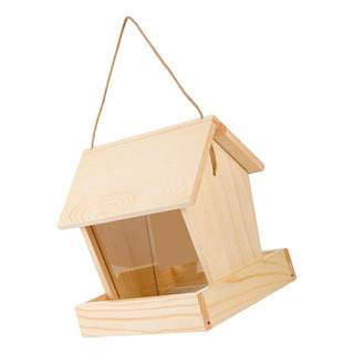 Bb Dispensador De Alimentos, Comedero De Madera Para Pájaros Bb Dispensador De Alimentos, Comedero De Madera Para Pájaros