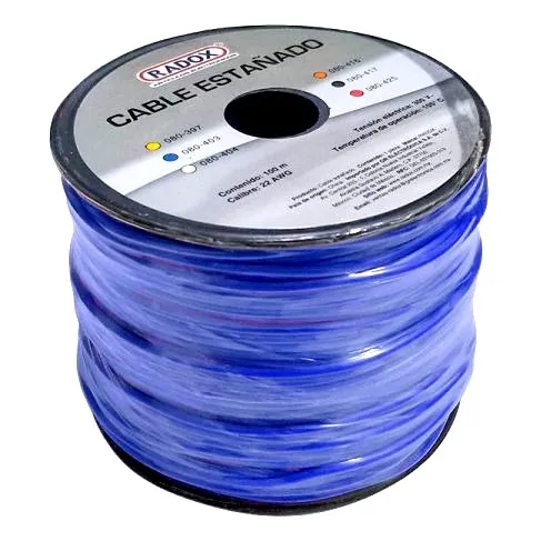 Cable Bobina De 100m Unipolar Awg 22
