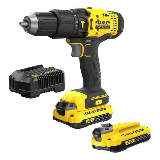 Taladro Percutor Inalámbrico 20v Fatmax Scd711c2k Stanley