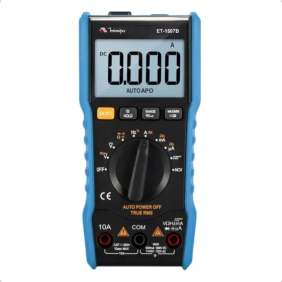 Multímetro Digital Minipa Et1507b Profissional Portátil 750v