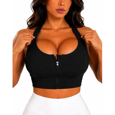 Top Alta Sustentação Academia Premium Sutiã Esportivo Treino Preto G/gg 48 Ao 52