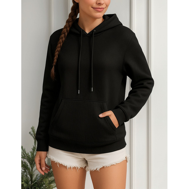 Blusa Moletom Feminina Blusa Canguru Blusa De Frio Com Capuz Blusa Moletom Feminina Blusa Canguru Blusa De Frio Com Capuz