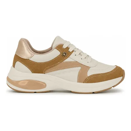 Tênis Feminino Modare Ultraconforto Chunky Casual Leve Branco Off/tan 36 Br