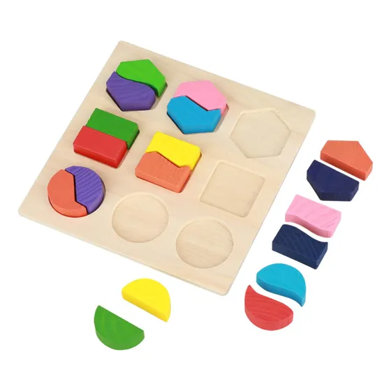 Juego Didáctico Montessori Madera Figuras Geométricas Niños